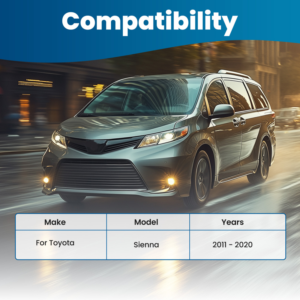 Front Lower Control Arm w/ Ball JointsTie Rod End compatible for Toyota Sienna 2011-2020