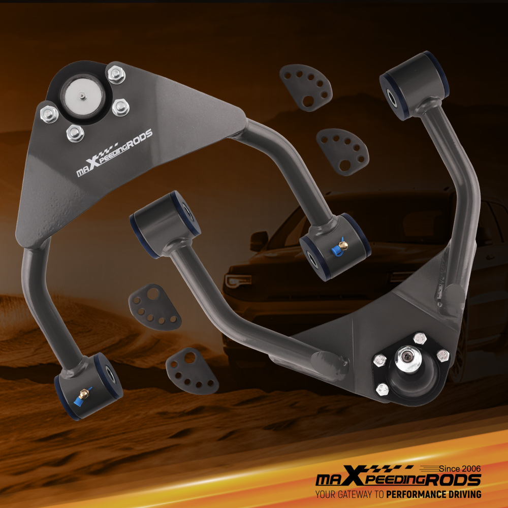 2x Upper Drop Alignment Control Arms Drop Kit for 1999-06 compatible for Silverado Sierra 1500