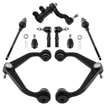 9x Front Control Arms Tie Rods for 2011-2019 compatible for Chevy Silverado Sierra 2500 3500 HD