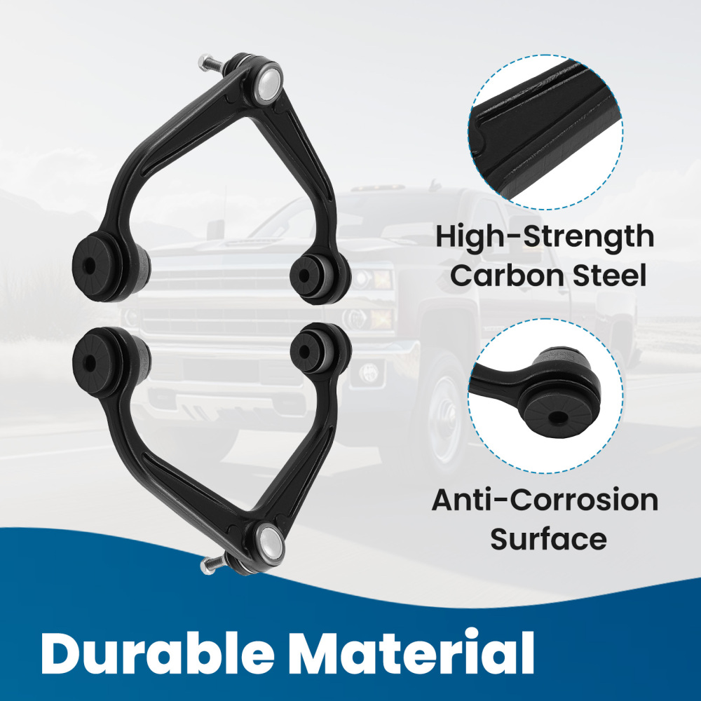 9x Front Control Arms Tie Rods for 2011-2019 compatible for Chevy Silverado Sierra 2500 3500 HD