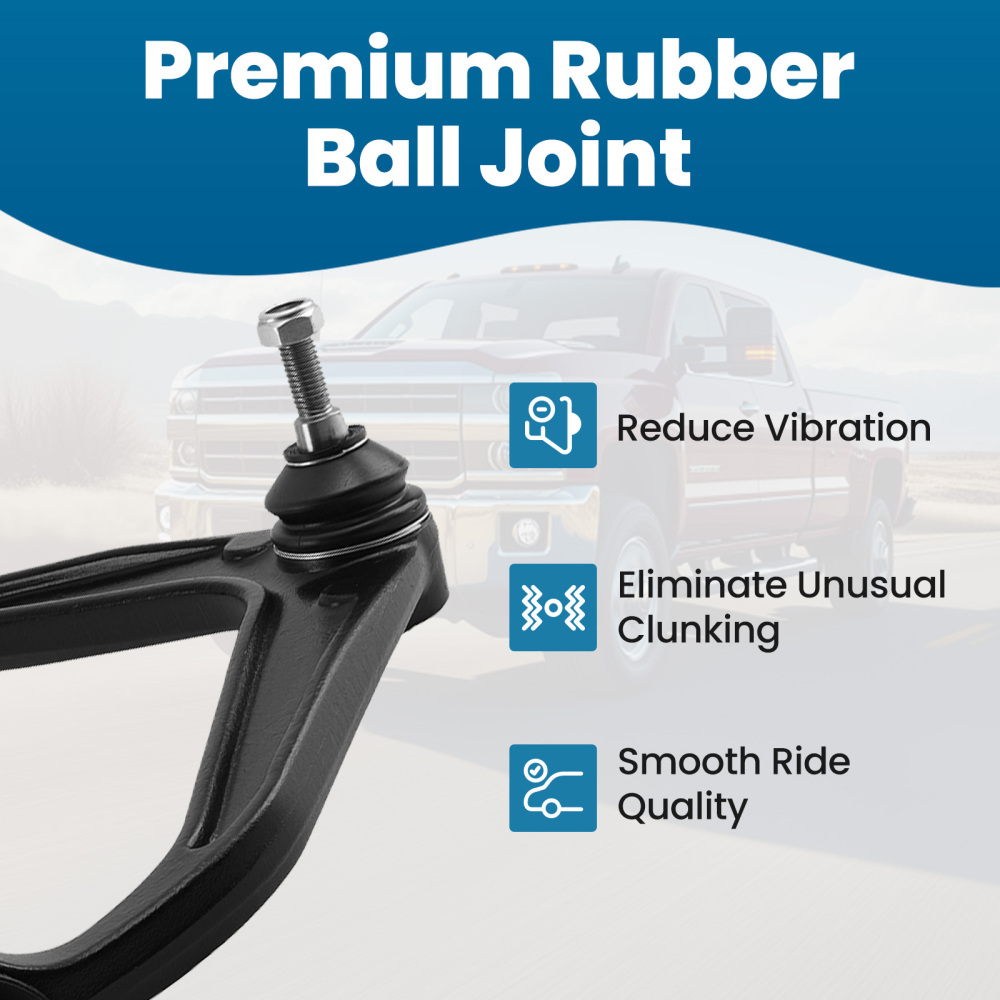 9x Front Control Arms Tie Rods for 2011-2019 compatible for Chevy Silverado Sierra 2500 3500 HD