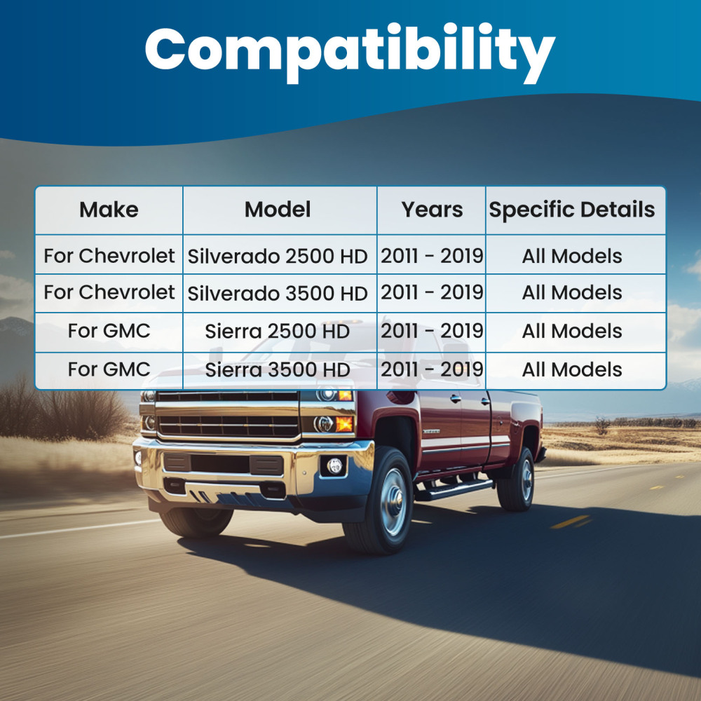 9x Front Control Arms Tie Rods for 2011-2019 compatible for Chevy Silverado Sierra 2500 3500 HD