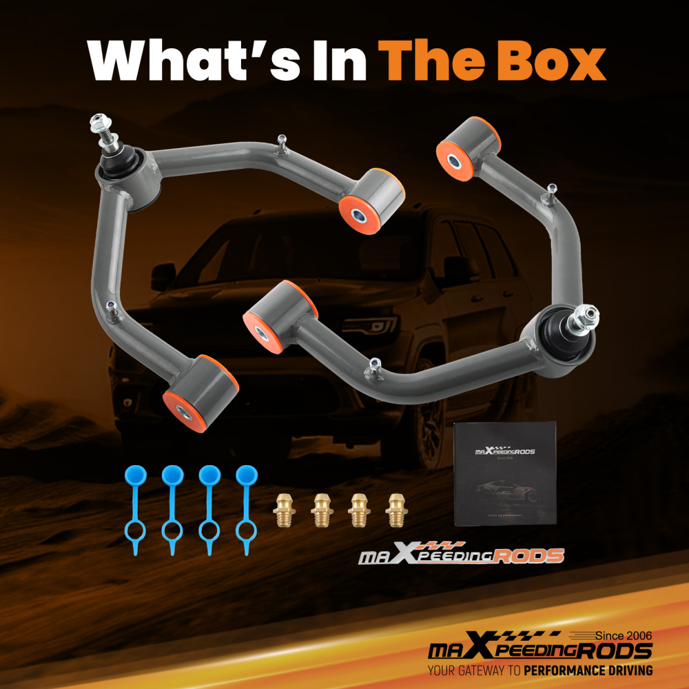 Front Upper Control Arms 2-4 Lift for 1999-2006 Chevy Silverado Sierra 1500 4X4