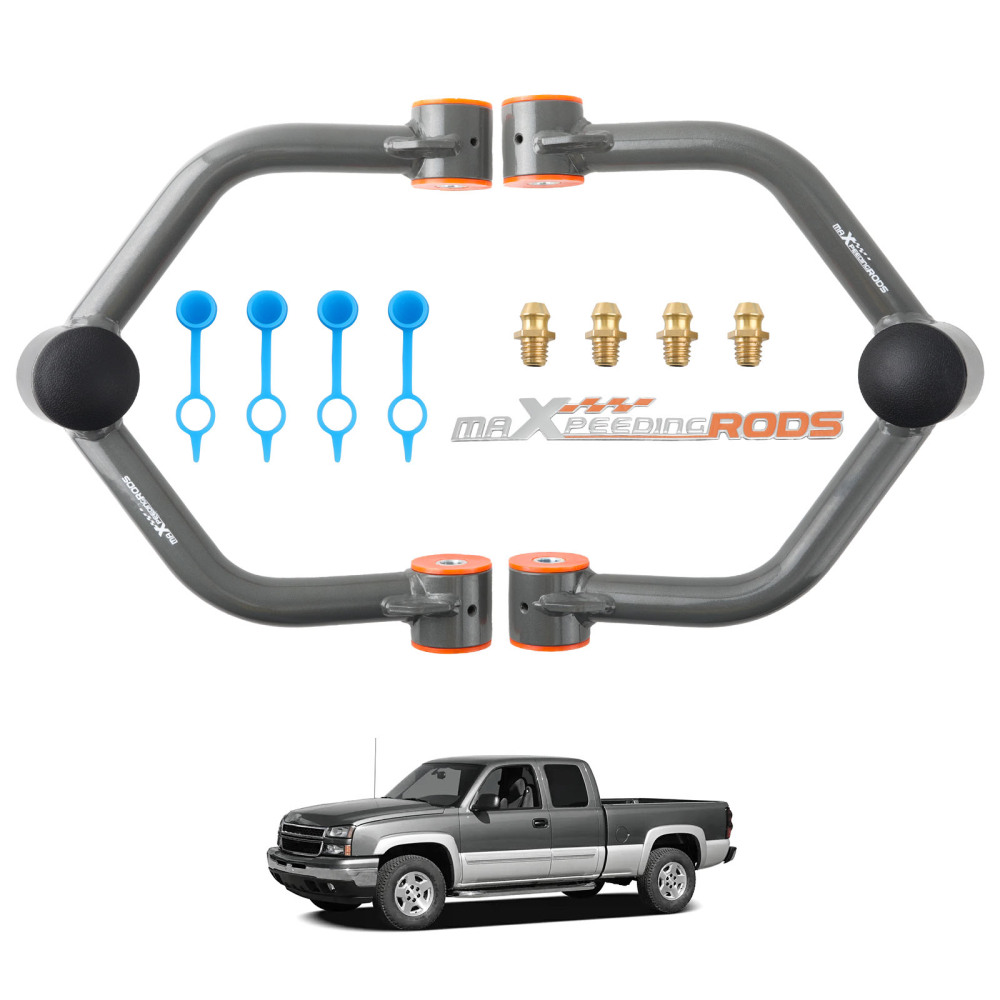 Front Upper Control Arms 2-4 Lift for 1999-2006 Chevy Silverado Sierra 1500 4X4