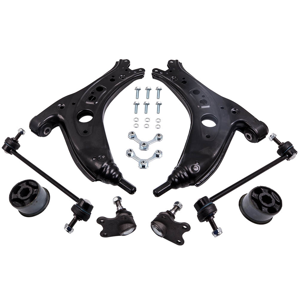 Control Arm compatible for VW POLO 9N compatible for SEAT IBIZA 4 compatible for SKODA FABIA I VORNE 8tlg suspension arms