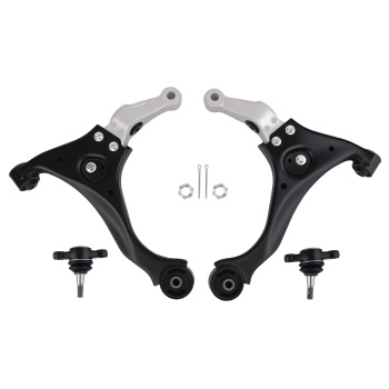 Front Left Right Lower Control Arms Ball Joints compatible for Hyundai Sonata 2006 - 2010