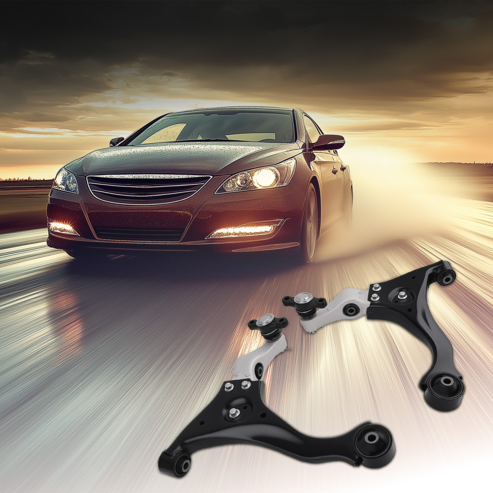 Front Left Right Lower Control Arms Ball Joints compatible for Hyundai Sonata 2006 - 2010