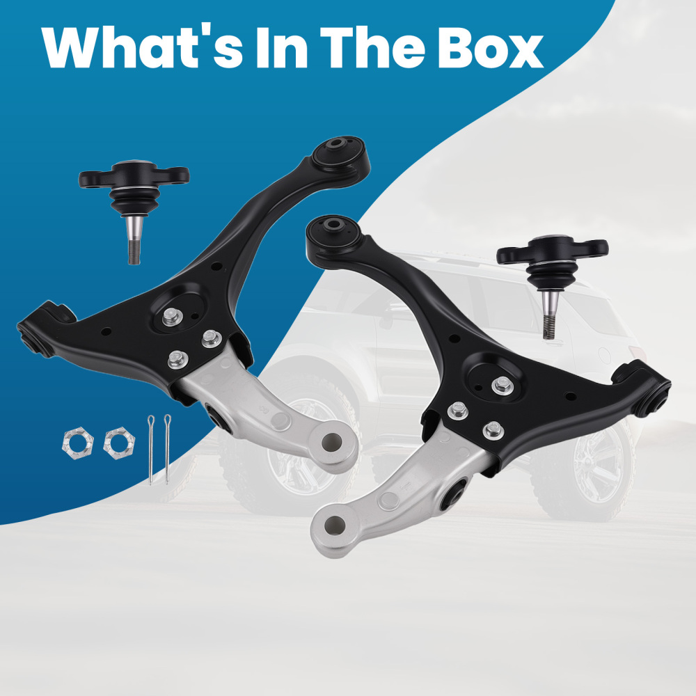 Front Left Right Lower Control Arms Ball Joints compatible for Hyundai Sonata 2006 - 2010