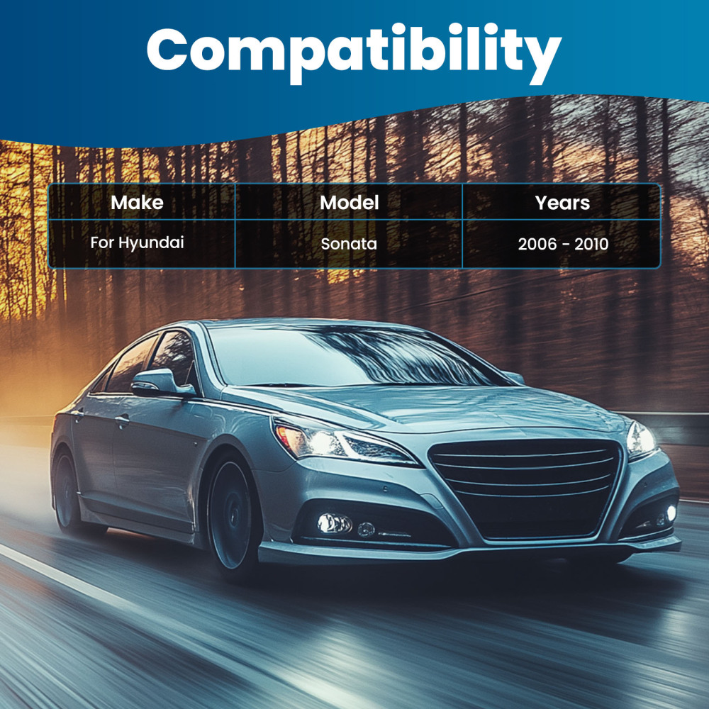 Front Left Right Lower Control Arms Ball Joints compatible for Hyundai Sonata 2006 - 2010