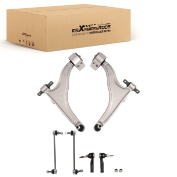 Front Suspension Lower Control Arms Sway Bar Tie Rods for 2010-2016 compatible for Cadillac SRX