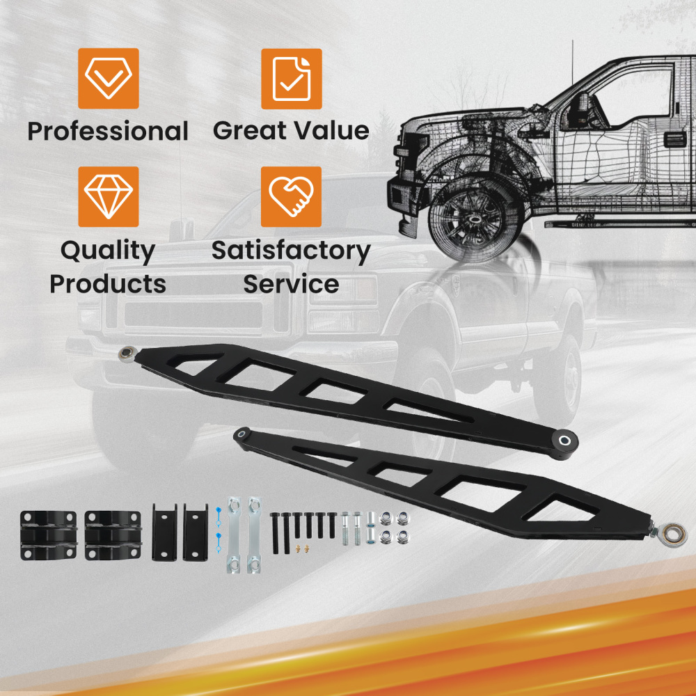 0-7.5 Lift Rear Traction Bar For 2007-2018 compatible for Chevy Silverado GMC Sierra 1500 4WD