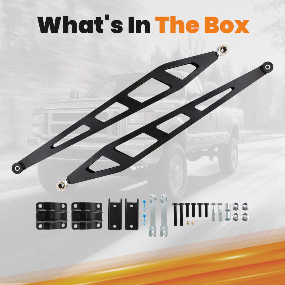 0-7.5 Lift Rear Traction Bar For 2007-2018 compatible for Chevy Silverado GMC Sierra 1500 4WD