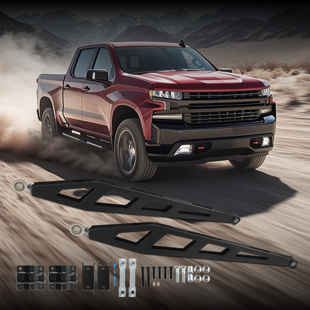 0-7.5 Lift Rear Traction Bar For 2007-2018 compatible for Chevy Silverado GMC Sierra 1500 4WD