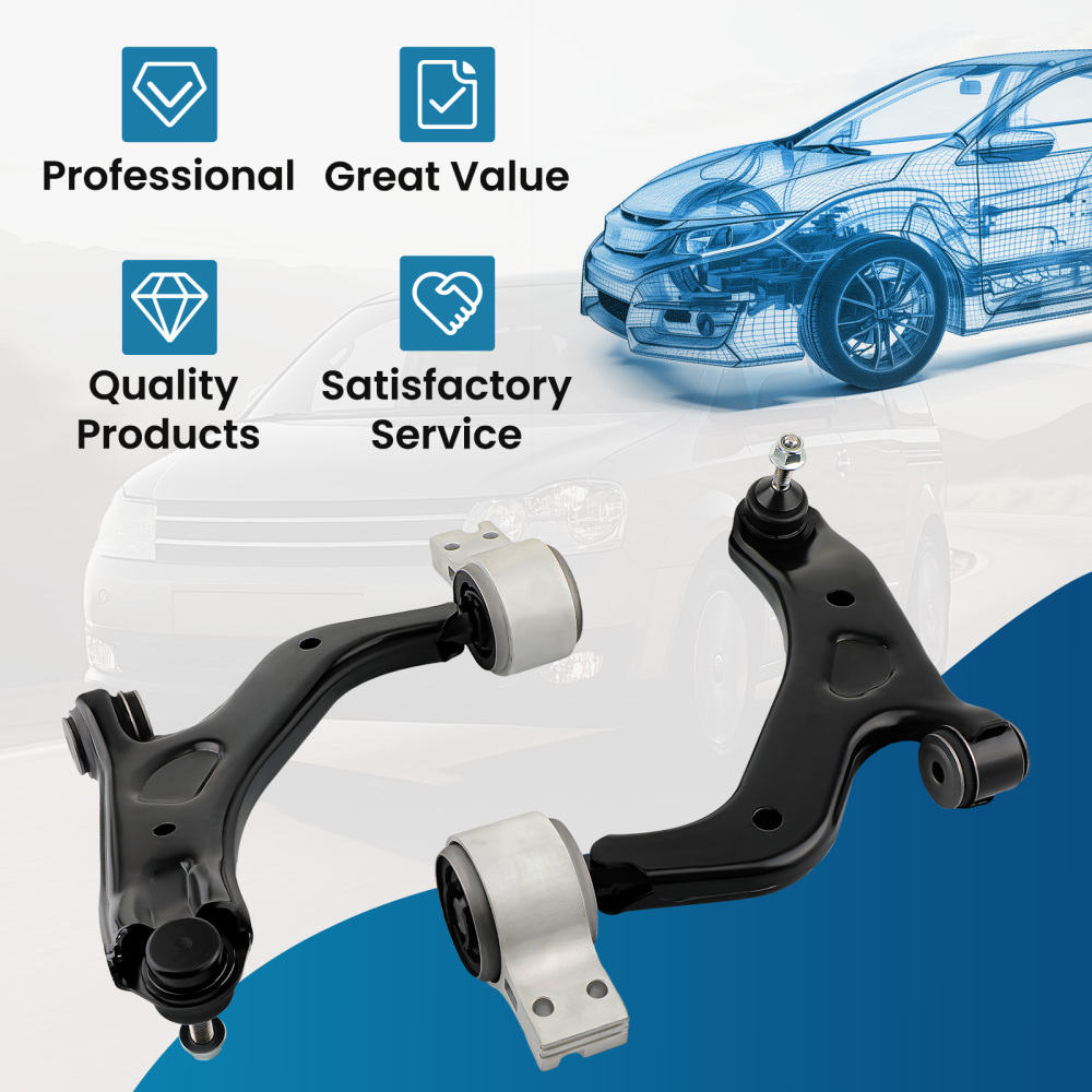 Set of 2 Front Lower Control Arms Ball Joint Assembly for 2008-2009 compatible for Ford Taurus