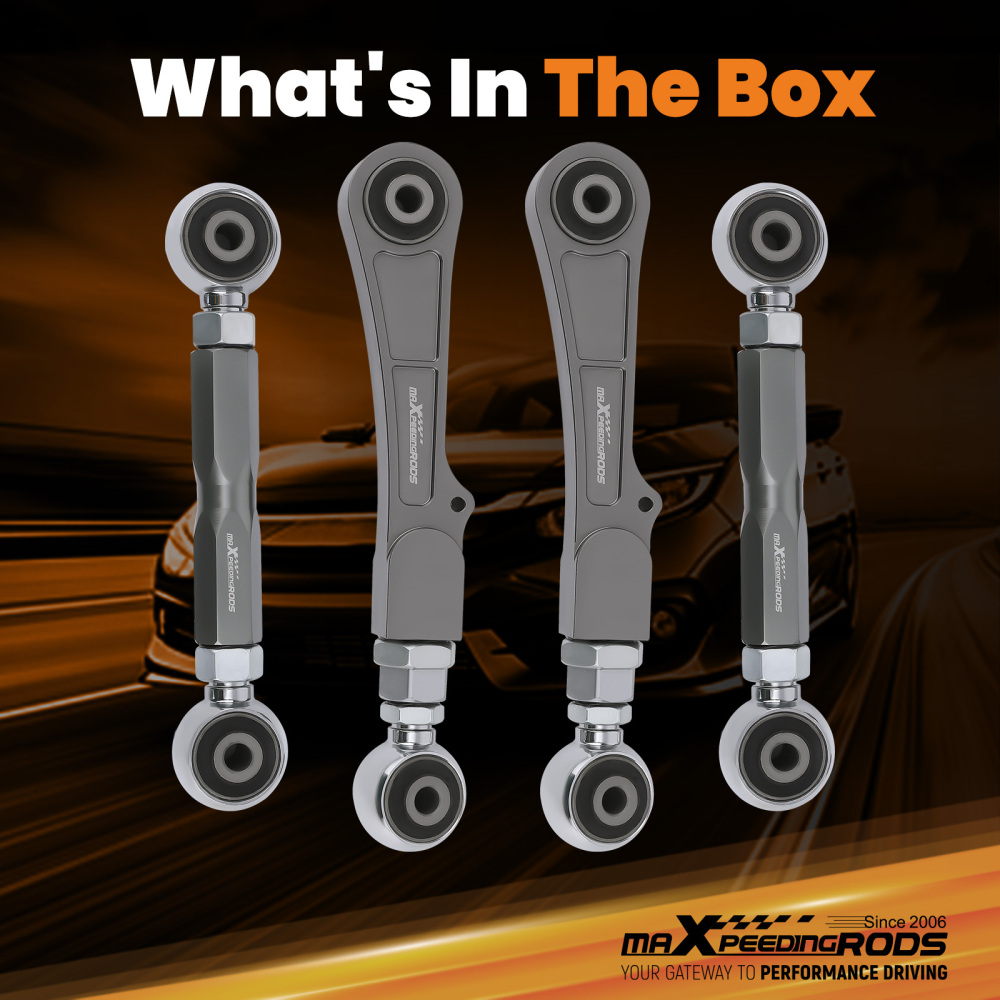 Adjustable Rear Camber Control & Toe Angle Arm for 12-22 compatible for Tesla Model S / 16-22 X