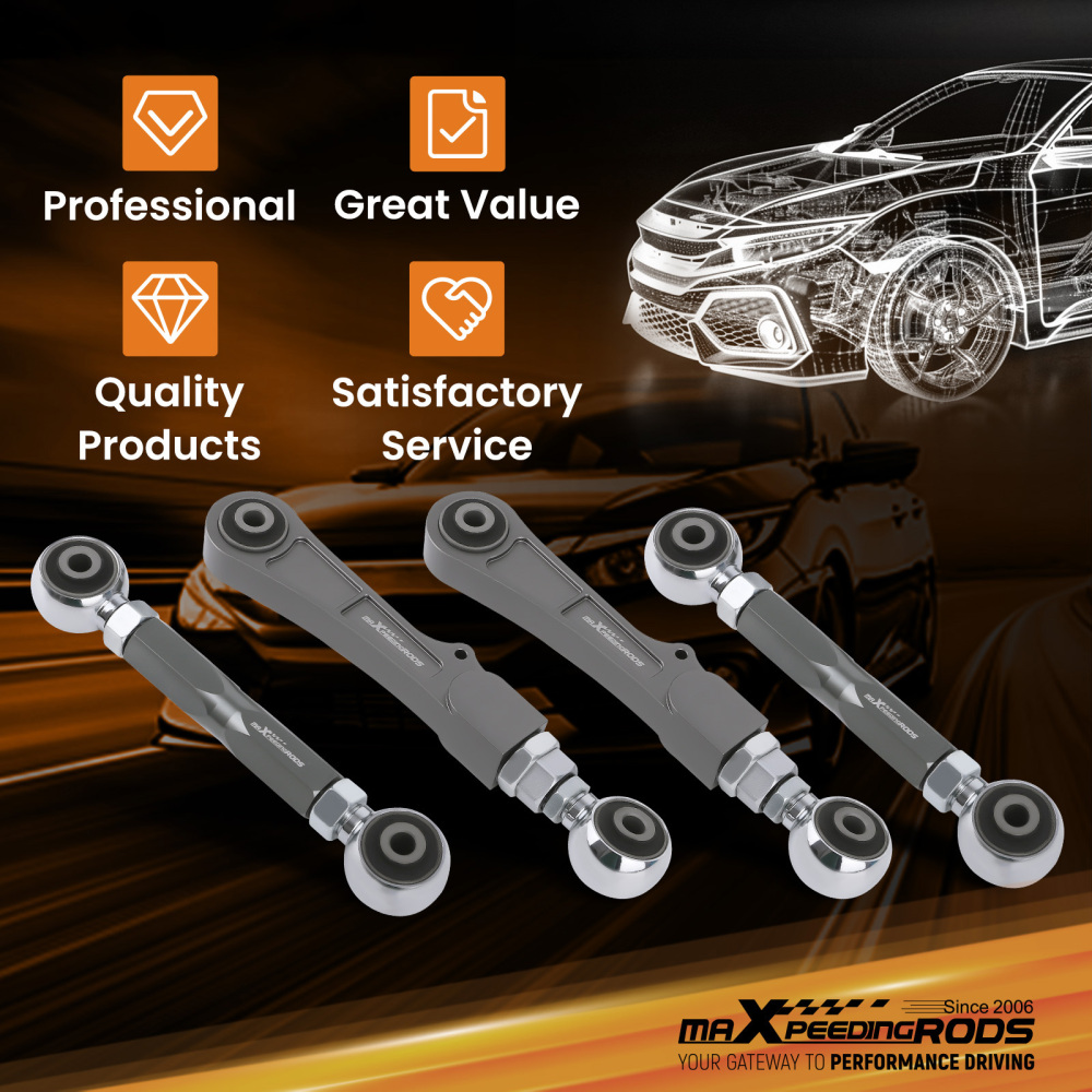 Adjustable Rear Camber Control & Toe Angle Arm for 12-22 compatible for Tesla Model S / 16-22 X