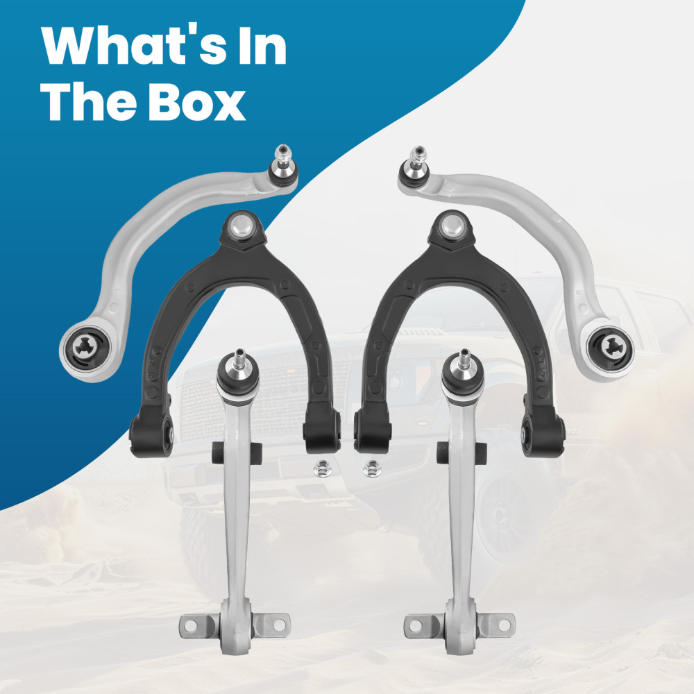 UpperLower Front Control Arm Kit RH + LH For 2017 2018-2023 compatible for Tesla Model 3
