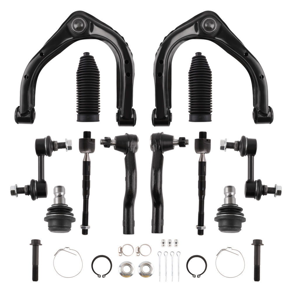 Control Arm w/ Ball Joint Tie Rod End Tie Rod Boots compatible for Nissan Armada 2004-2019