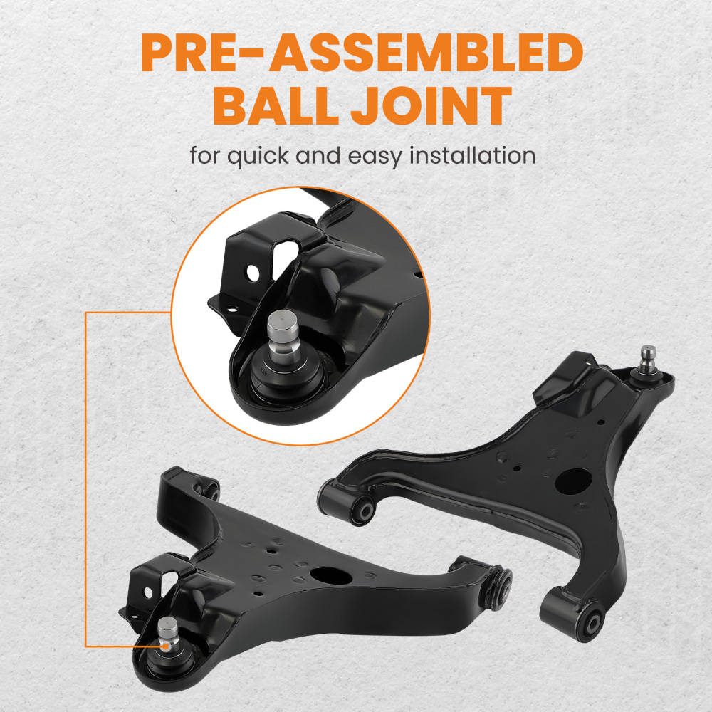 Front Upper Lower Control Arms Sway Bar End Linkfor compatible for Nissan Armada Titan 04-15