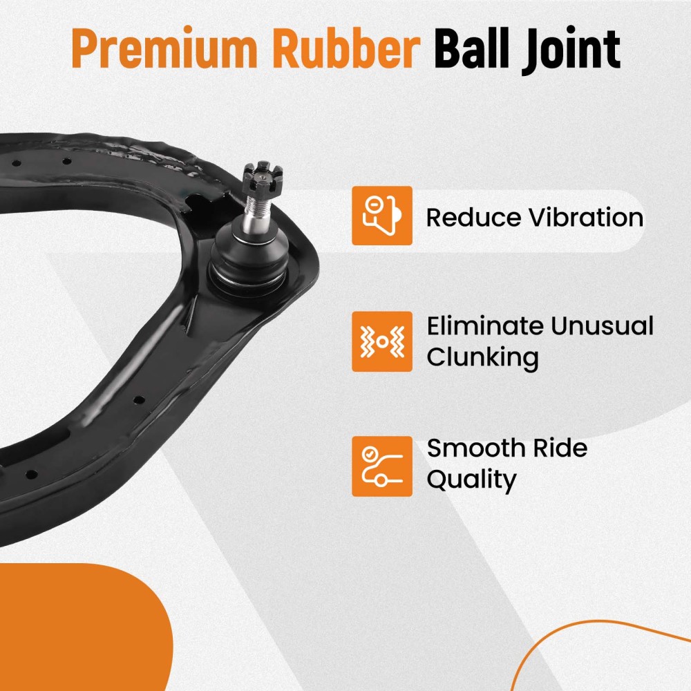 Front Upper Lower Control Arms Sway Bar End Linkfor compatible for Nissan Armada Titan 04-15