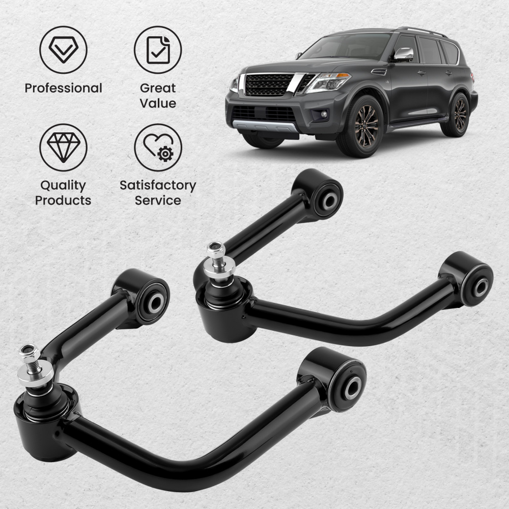 Suspension Kit Front Upper Control Arms 2-4 Lift compatible for Nissan Titan Armada 2004+