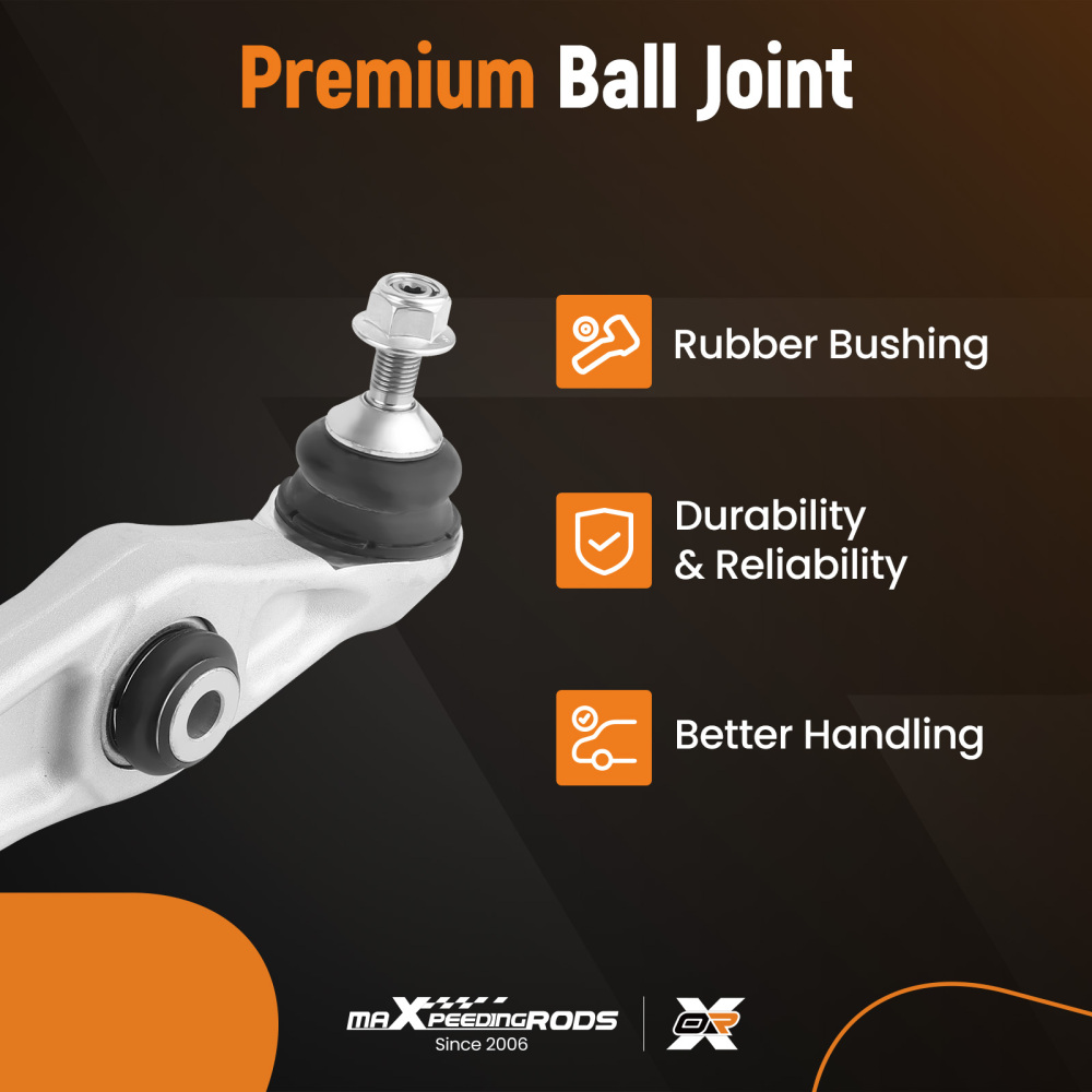 2PCS FRONT LOWER SUSPENSION WISHBONE CONTROL ARM compatible for TESLA MODEL S 12-16 MODEL X