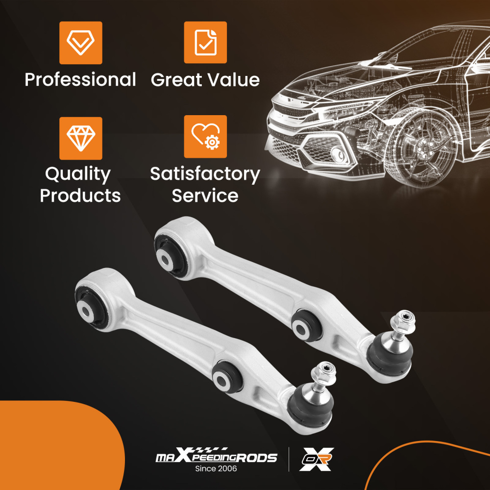 2PCS FRONT LOWER SUSPENSION WISHBONE CONTROL ARM compatible for TESLA MODEL S 12-16 MODEL X