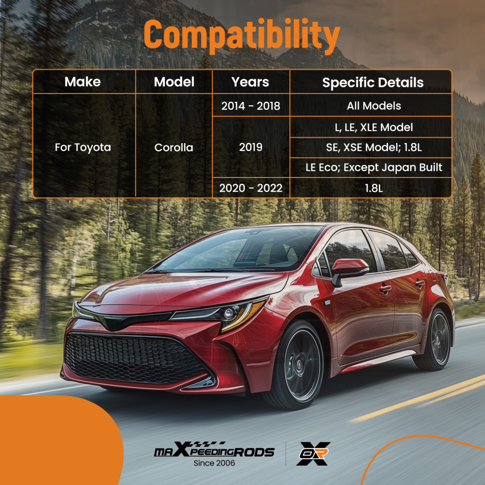 Front Lower Control Arms Ball Joints Kit For For 2014-2021 2022 Toyota Corolla