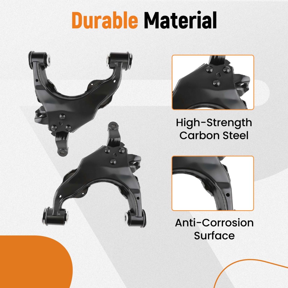 Suspension Front UpperLower Control Arm Kit compatible for Toyota Tundra Pickup 2000-03