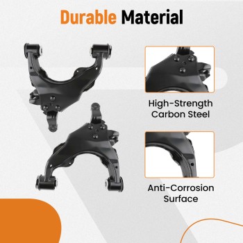 Suspension Front UpperLower Control Arm Kit compatible for Toyota Tundra Pickup 2000-03