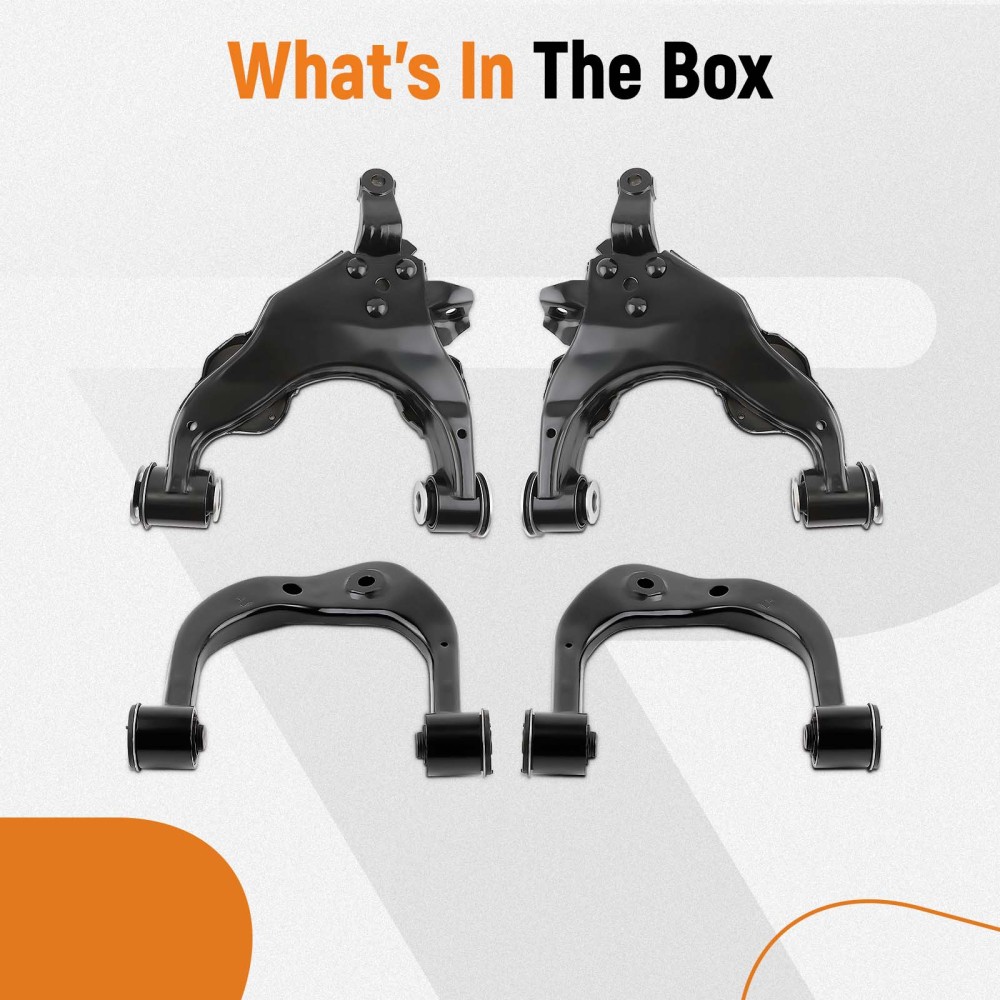 Suspension Front UpperLower Control Arm Kit compatible for Toyota Tundra Pickup 2000-03