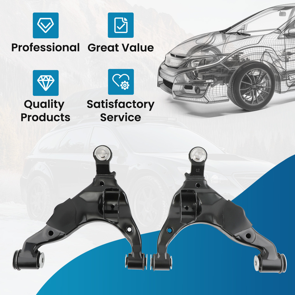 2pcs Front Lower Control Arm with Ball Joint LH & RH compatible for Toyota Tacoma 2005-15