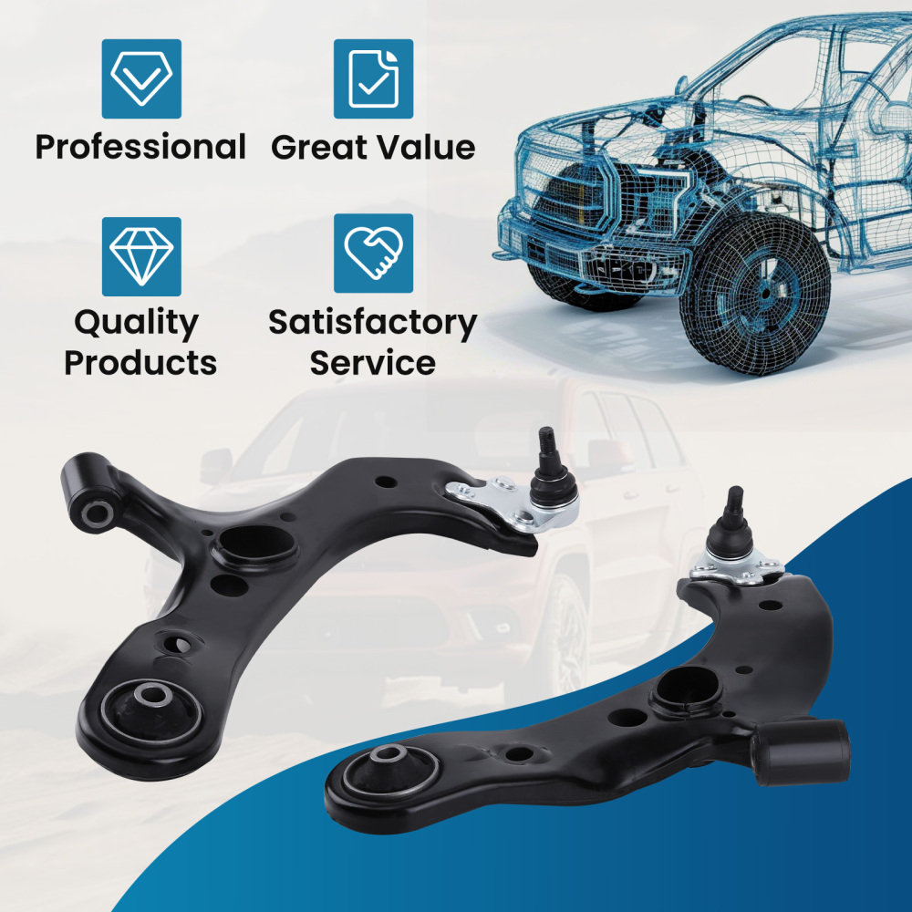 2x Front Lower Control Arms w/ Ball Joints for 2006-2018 compatible for Toyota Rav4 Lexus NX300
