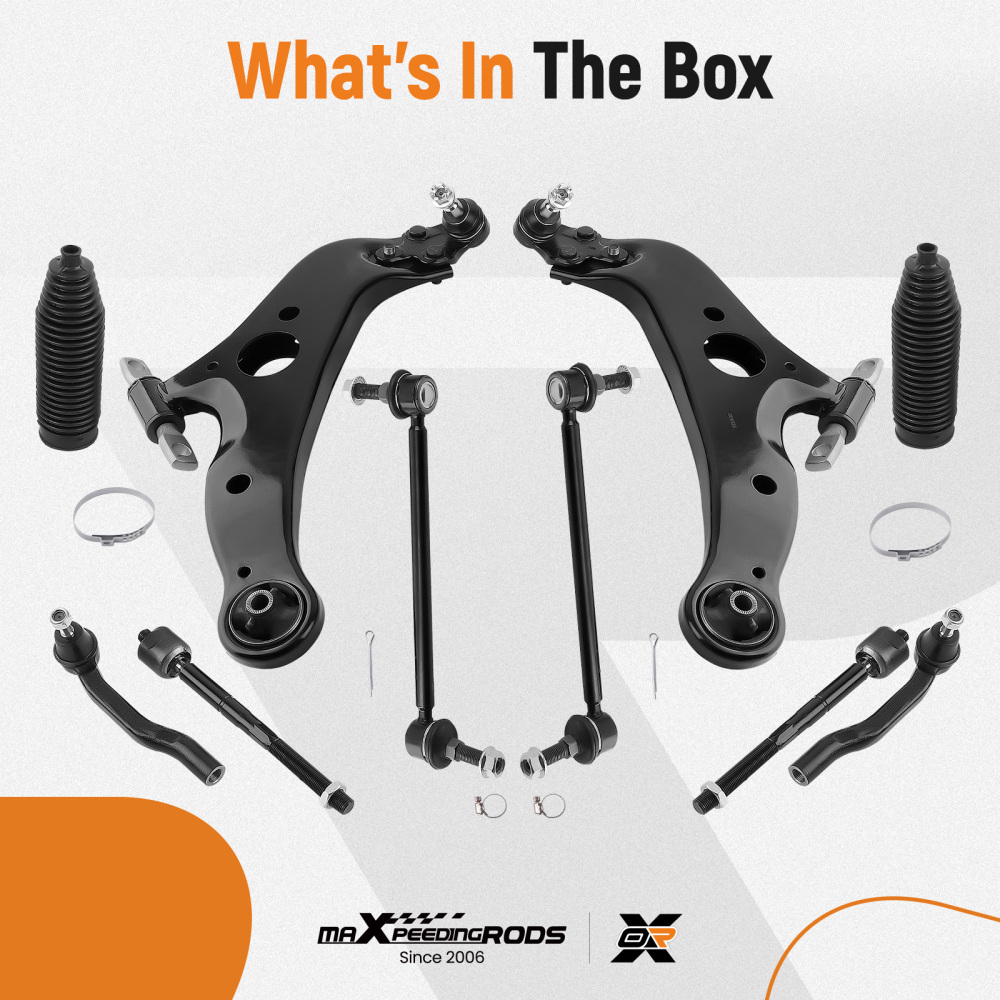 Front Lower Control Arm Suspension compatible for Toyota Sienna 2004-2010 MS86170 MS86169