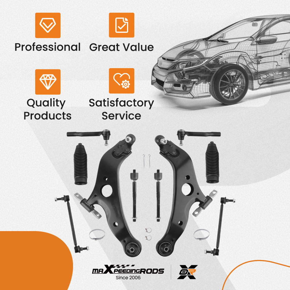 Front Lower Control Arm Suspension compatible for Toyota Sienna 2004-2010 MS86170 MS86169