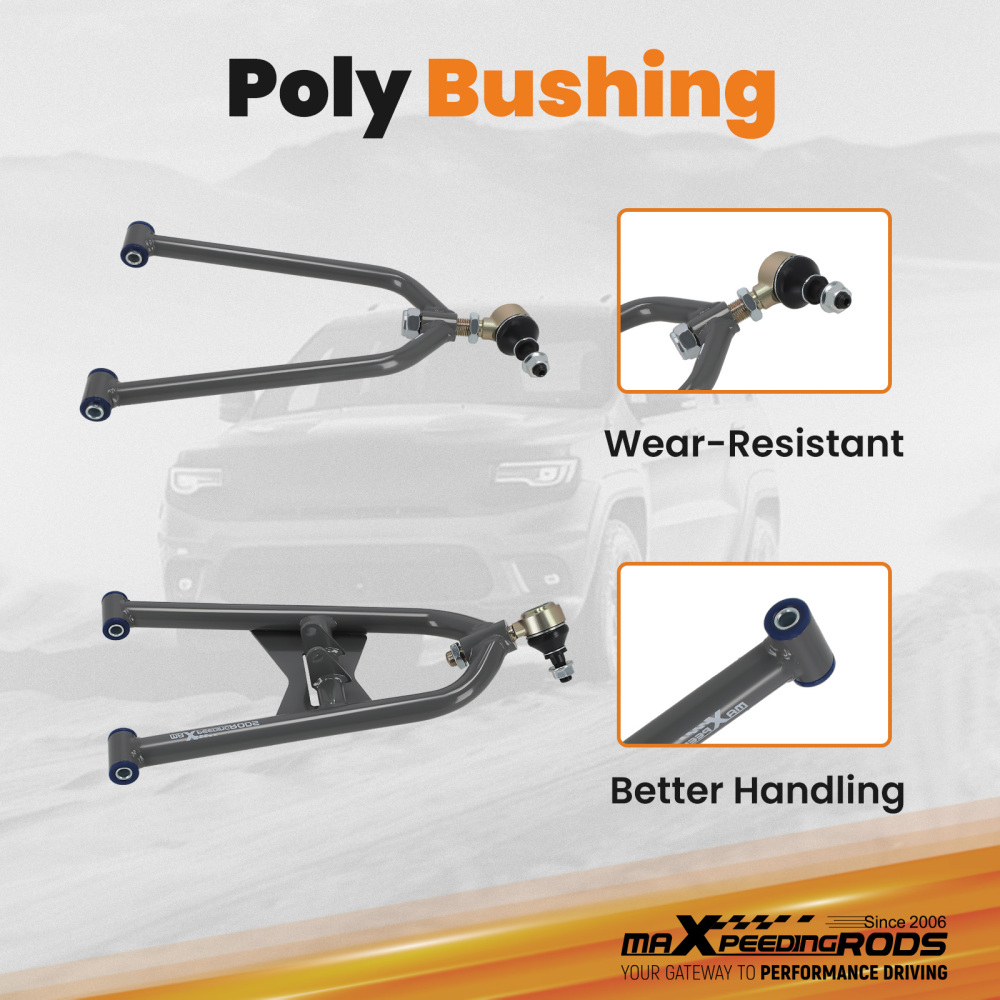 Fully Adjustable A-Arms +2+0 Compatible for Honda TRX 400EX Trx400 All Years Sportrax 400