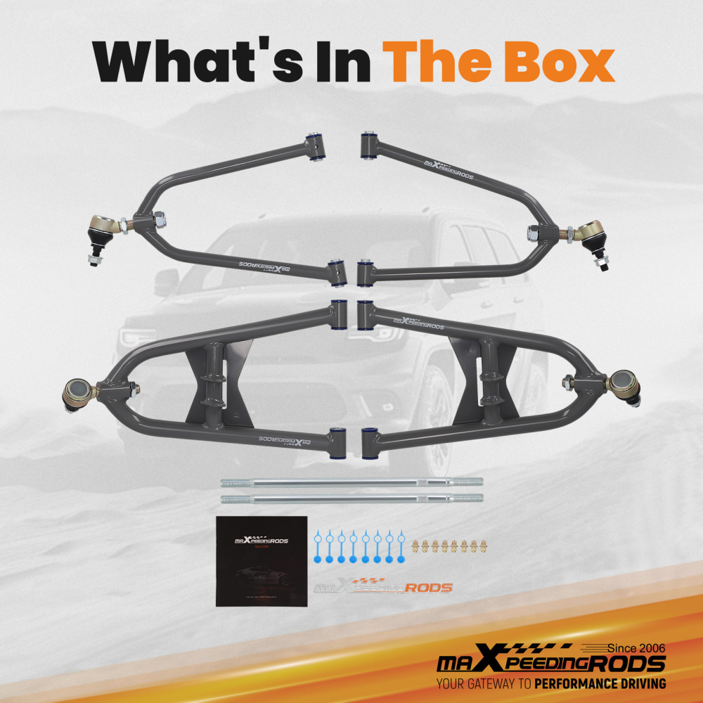 Fully Adjustable A-Arms +2+0 Compatible for Honda TRX 400EX Trx400 All Years Sportrax 400