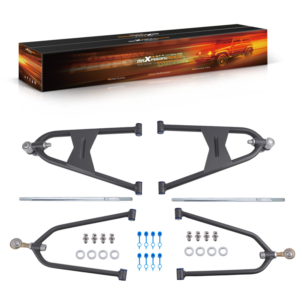 4x Fully Adjustable A Arms +2.5 +1 compatible for Honda TRX 450R TRX450R TRX450ER All Years