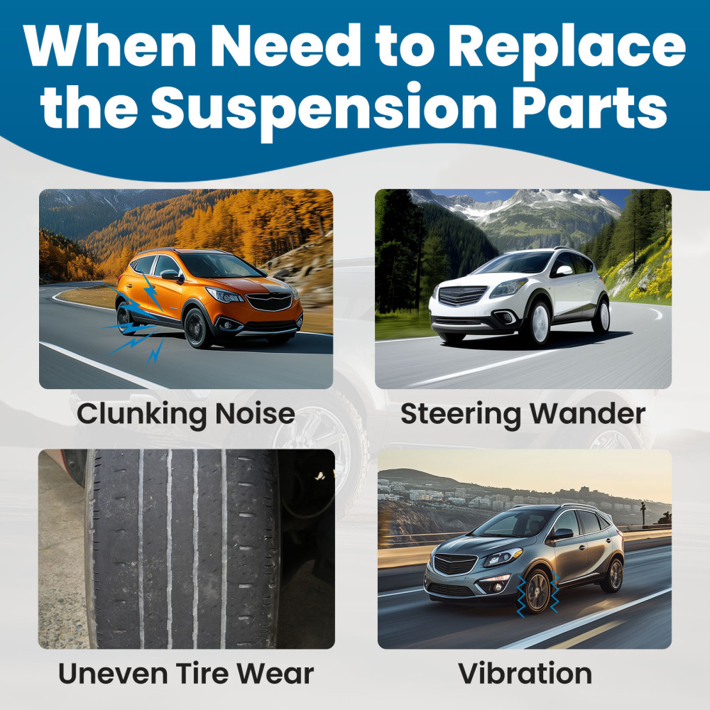 Front Lower Control Arms Sway Bar Links compatible for Buick Encore 2013-2022 compatible for Chevy Trax