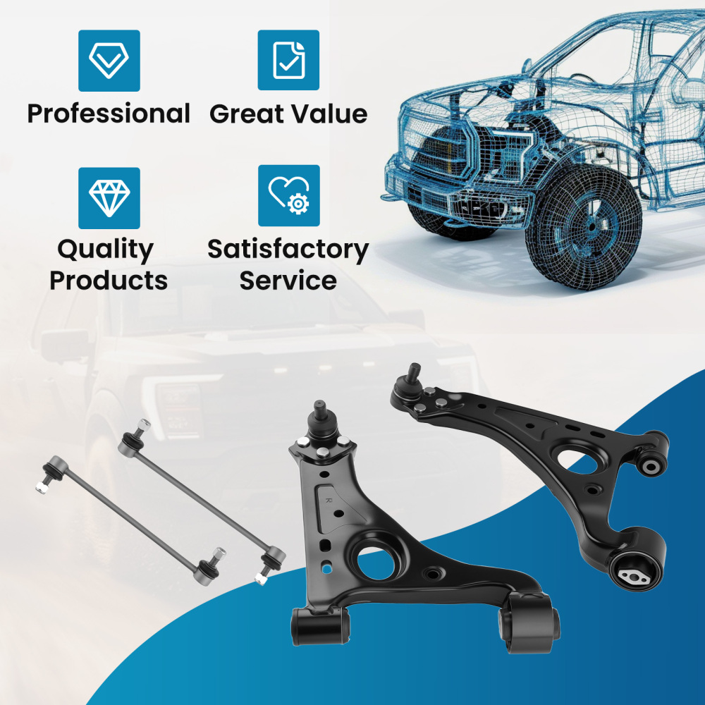 Front Lower Control Arms Sway Bar Links compatible for Buick Encore 2013-2022 compatible for Chevy Trax