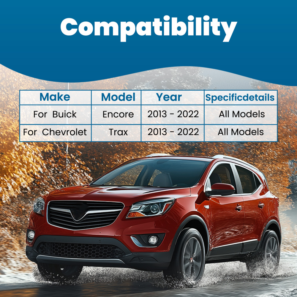 8x Front Lower Control Arms Tie Rods Sway Bars compatible for Buick Encore Trax 2013-2022