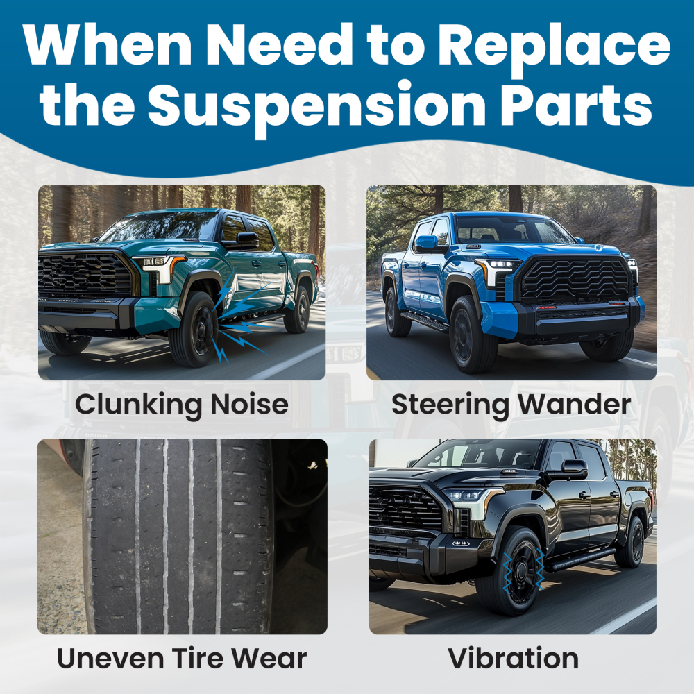 Heavy Duty Front Upper Control Arm 2-4 Lift compatible for Toyota Tundra 2007-2022 Tubular