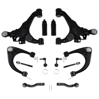 Front Upper Lower Control Arm For 2008-2019 compatible for Toyota Sequoia Tundra Suspension Kit