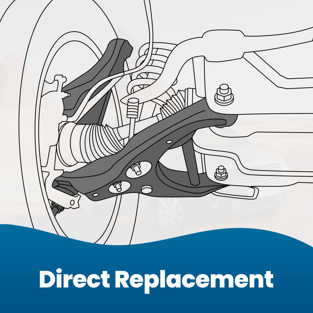 Braccio Triangolo Braccio Comando Anteriore 2PCS compatibile per Opel Meriva A
