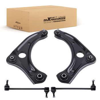Front Lower Control Arms w/Ball Joints Sway Bars Kit compatible for Nissan Versa Note Micra