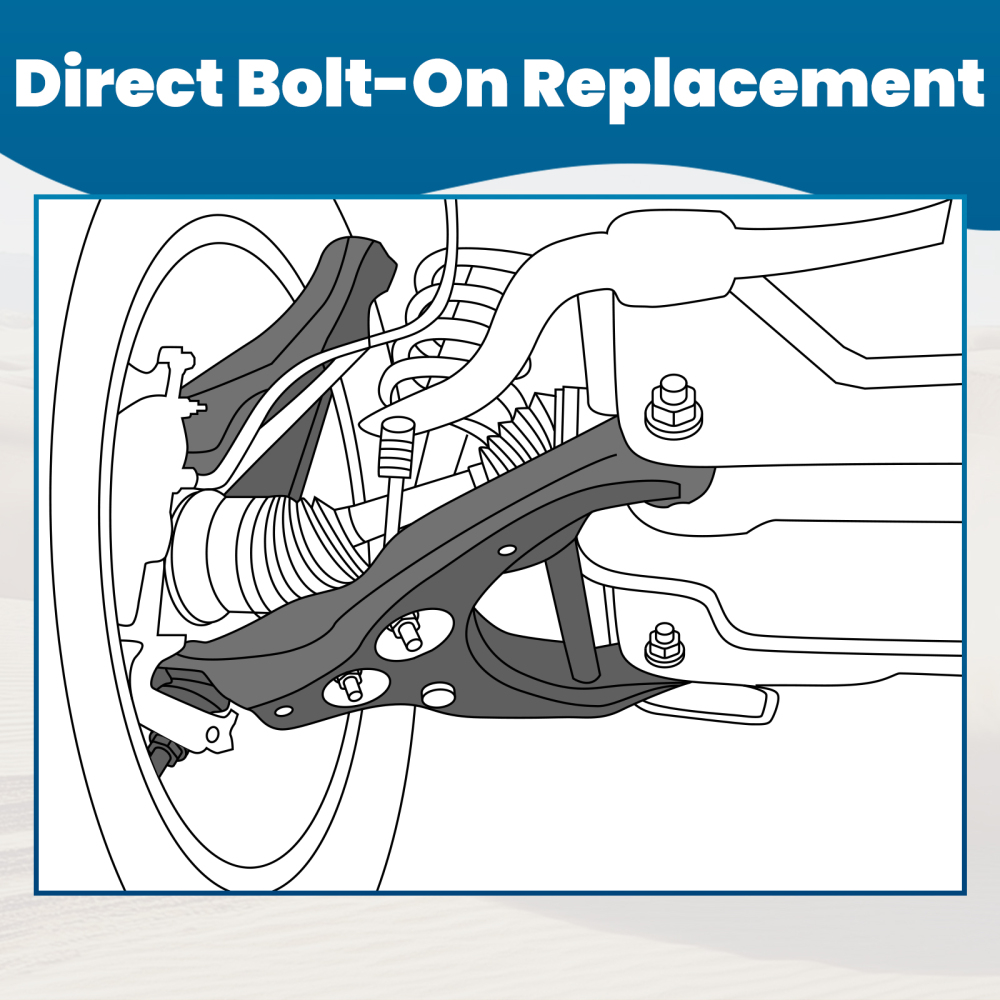 Front Lower Control Arms w/Ball Joints Sway Bars Kit compatible for Nissan Versa Note Micra