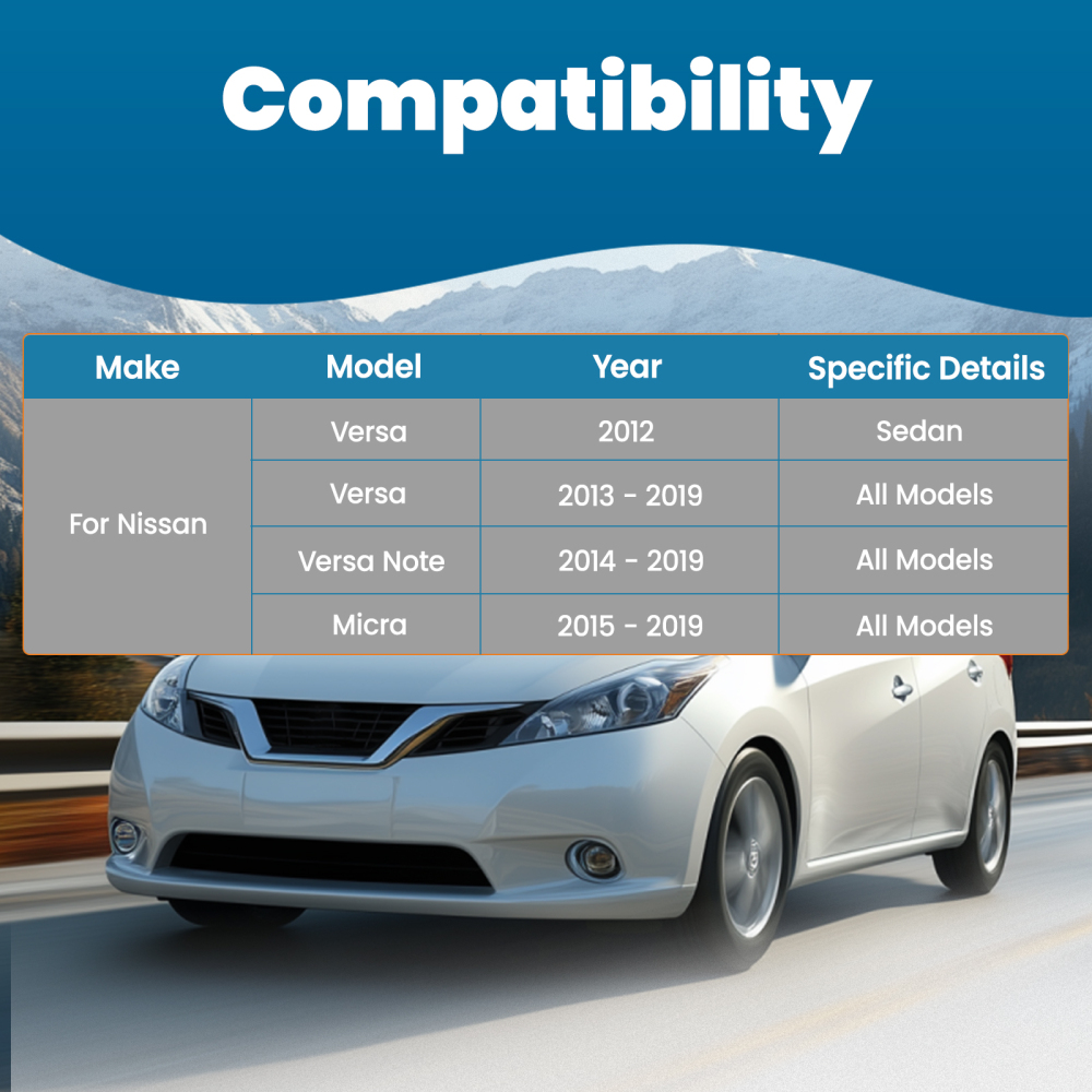 Front Lower Control Arms w/Ball Joints Sway Bars Kit compatible for Nissan Versa Note Micra