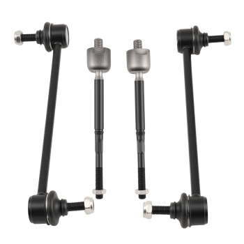 Front Lower Control Arms + Tie Rods + Sway Bar Links compatible for Nissan Versa Note Micra