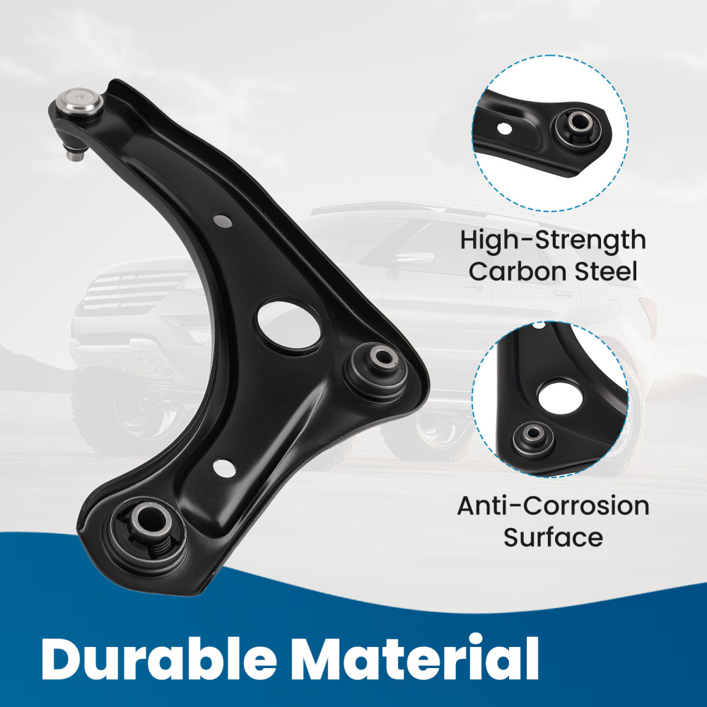 Front Lower Control Arms + Tie Rods + Sway Bar Links compatible for Nissan Versa Note Micra