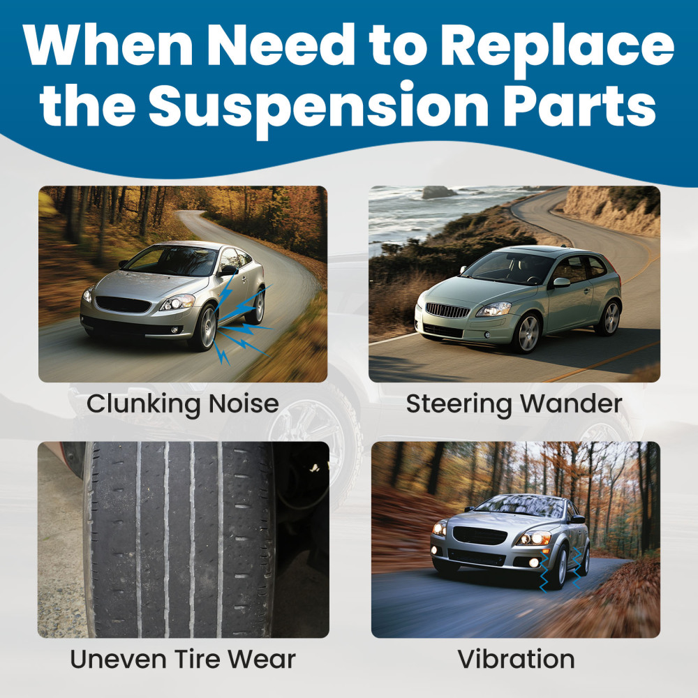 Front Lower Control Arms + Tie Rods + Sway Bar Links compatible for Nissan Versa Note Micra